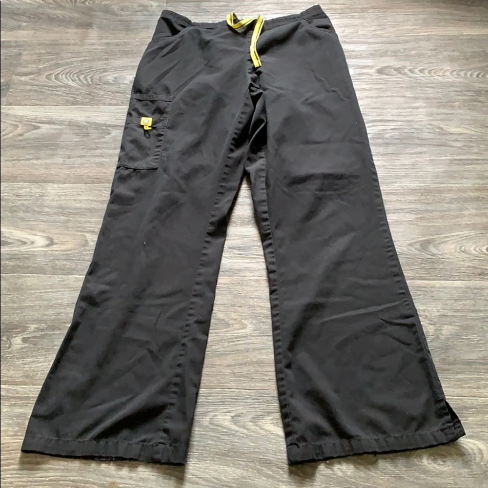 Black scrub pants
